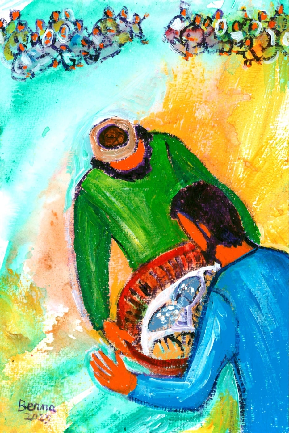 Création de Bernadette Lopez - Solennité du Saint Sacrement du Corps et du Sang du Christ 2025 - Site Catho Porte Nord Strasbourg