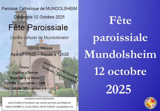 Fête paroissiale Mundolsheim 2025 - Site Catho Porte Nord Strasbourg