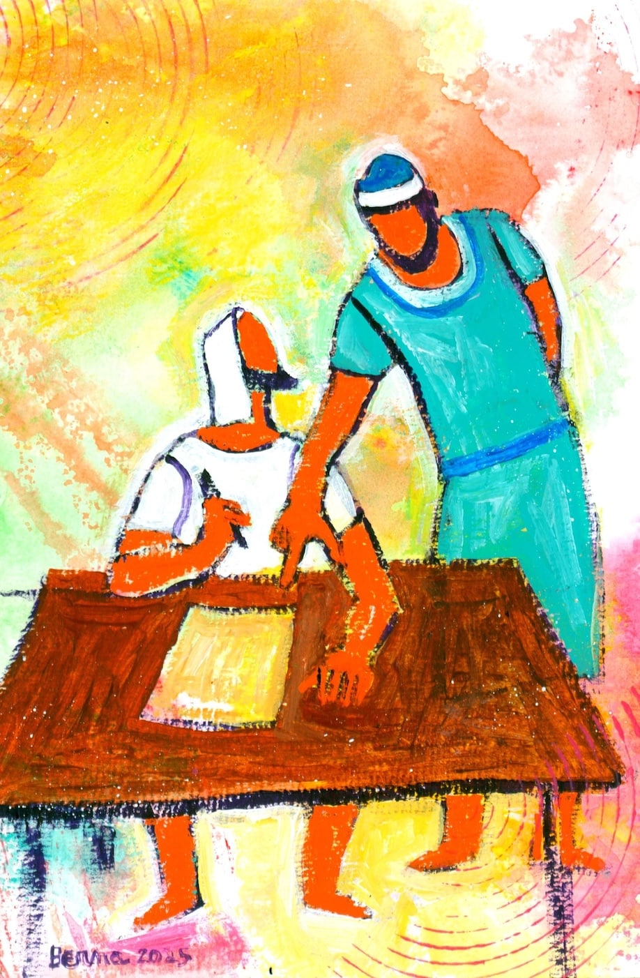 Création de Bernadette Lopez - 25ème Dimanche du temps ordinaire 2025 - Site Catho Porte Nord Strasbourg