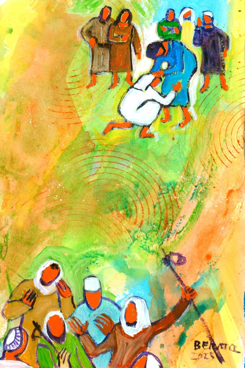 Création de Bernadette Lopez - 28ème Dimanche du temps ordinaire 2025 - Site Catho Porte Nord Strasbourg