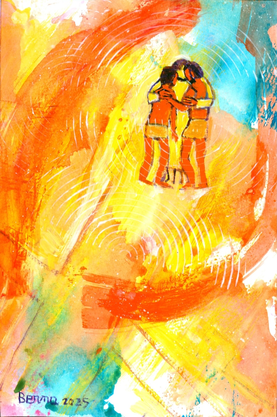 Création de Bernadeatte Lopez - Christ Roi de l'univers 2025 - Site Catho Porte Nord Strasbourg