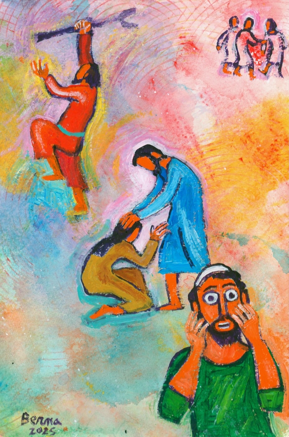 Création de Bernadeatte Lopez - 3ème Dimanche de l'Avent 2025 - Site Catho Porte Nord Strasbourg