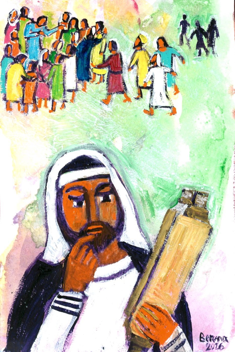 Création de Bernadeatte Lopez - 6ème Dimanche du temps ordinaire 2026 - Site Catho Porte Nord Strasbourg