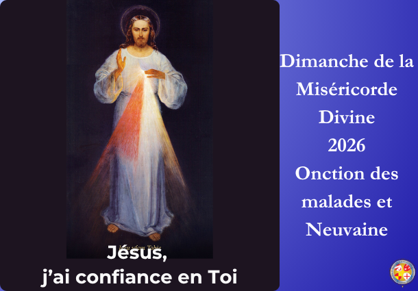 Dimanche de la Divine Miséricorde 2026 - Onction des malades et Neuvaine - Site Catho Porte Nord Strasbourg