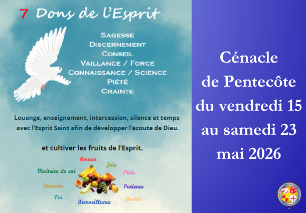Cénacle de Pentecôte 2026 - Site Catho Porte Nord Strasbourg