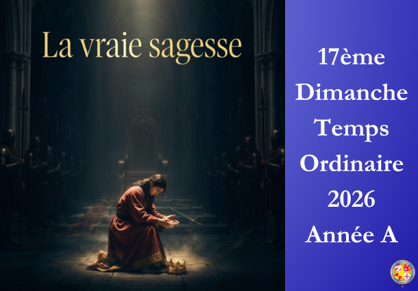 La vraie Sagesse - 17ème Dimanche du temps ordinaire 2026 - Image à la une - Site Catho Porte Nord Strasbourg