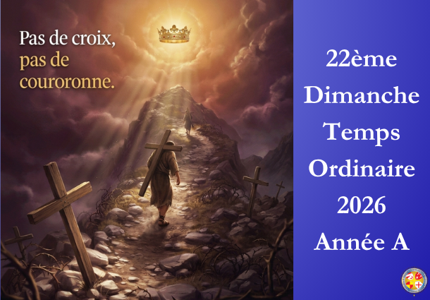 Pas de croix, pas de couronne - 22ème Dimanche du temps ordinaire 2026 - Image à la une - Site Catho Porte Nord Strasbourg